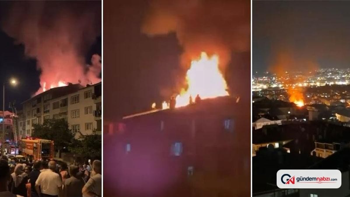 Ankara'da apartman çatısında çıkan yangın söndürüldü