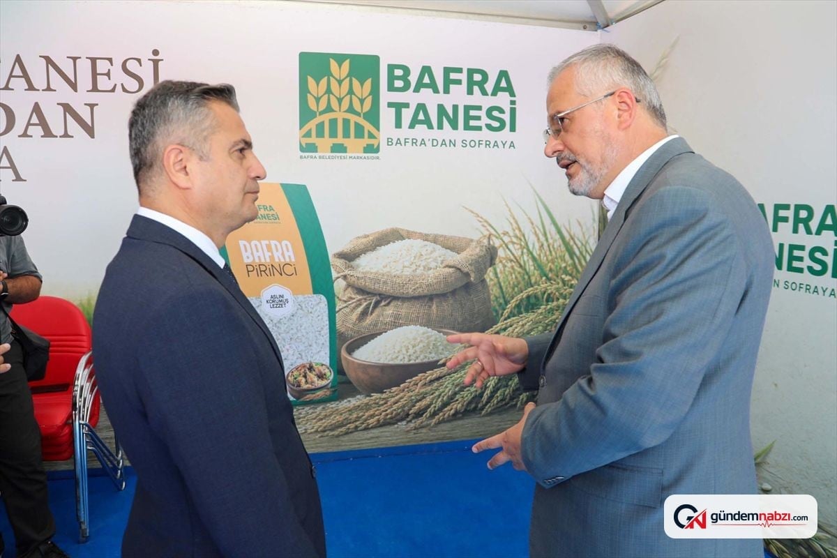 Samsun Bafra'da tarım fuarı açıldı, Bafra Tanesi pirinç tanıtıldı