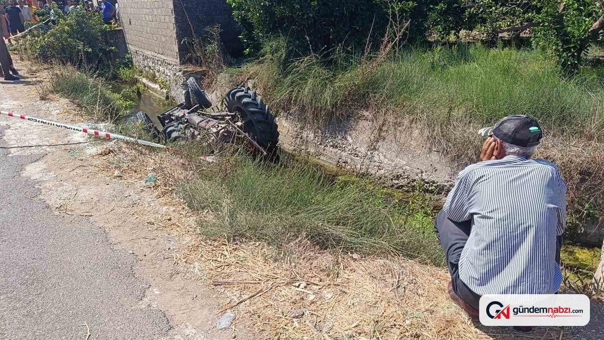 Antalya Kumluca'da traktör kanala düştü, sürücü öldü