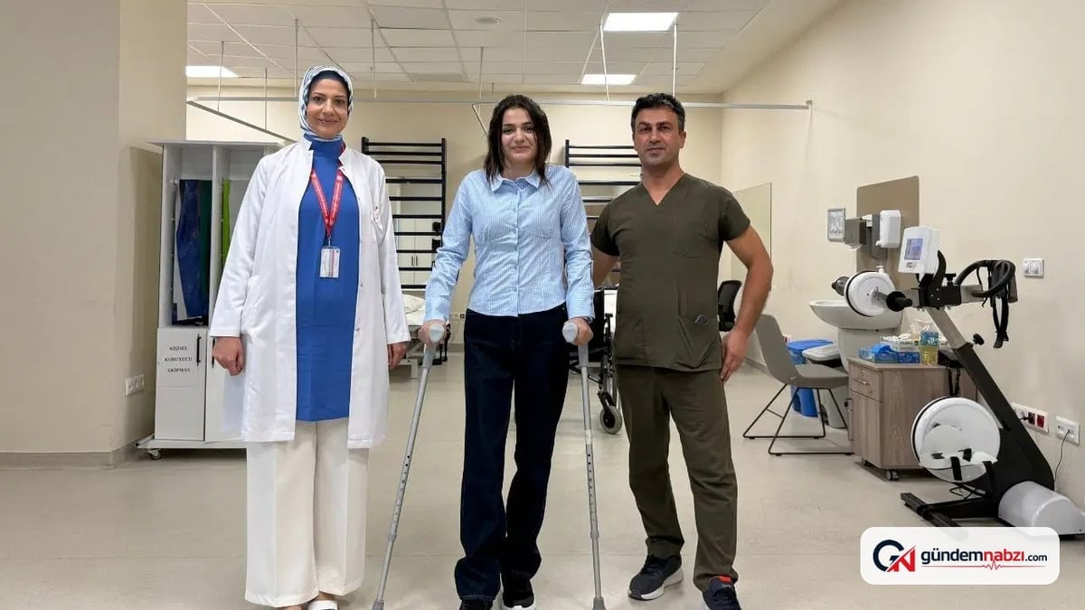 Altıncı kattan düşen Ceylan Ağaç yeniden yürümeye başladı