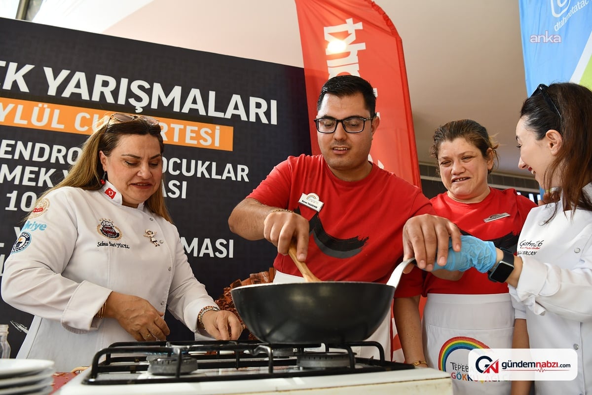 Eskişehir'de down sendromlu bireyler yemek yarışmasında buluştu