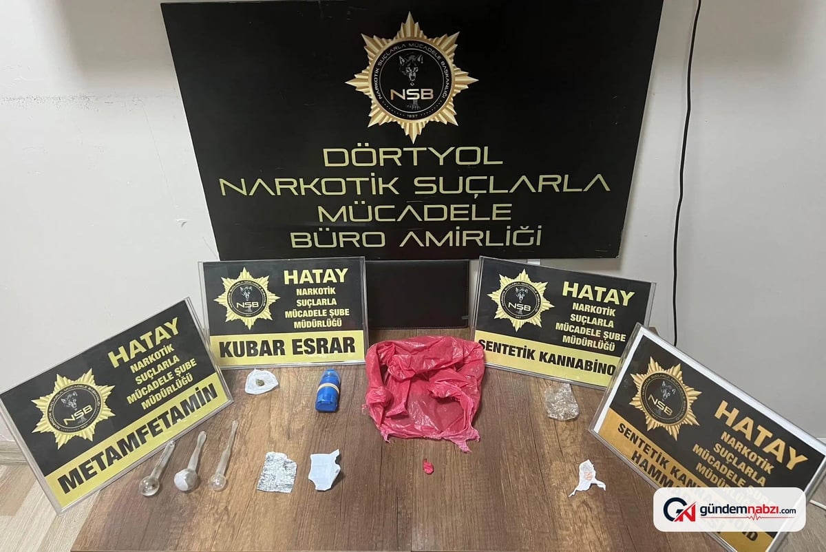 Hatay'da Uyuşturucu operasyonunda 4 şüpheli tutuklandı