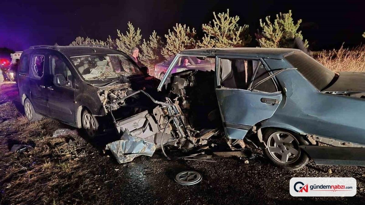 Yozgat'ta iki araç çarpıştı: 1 ölü, 2 yaralı