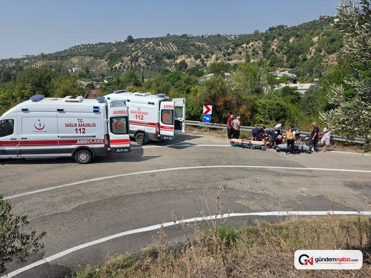 Osmaniye'de motosiklet bariyere çarptı: 2 yaralı
