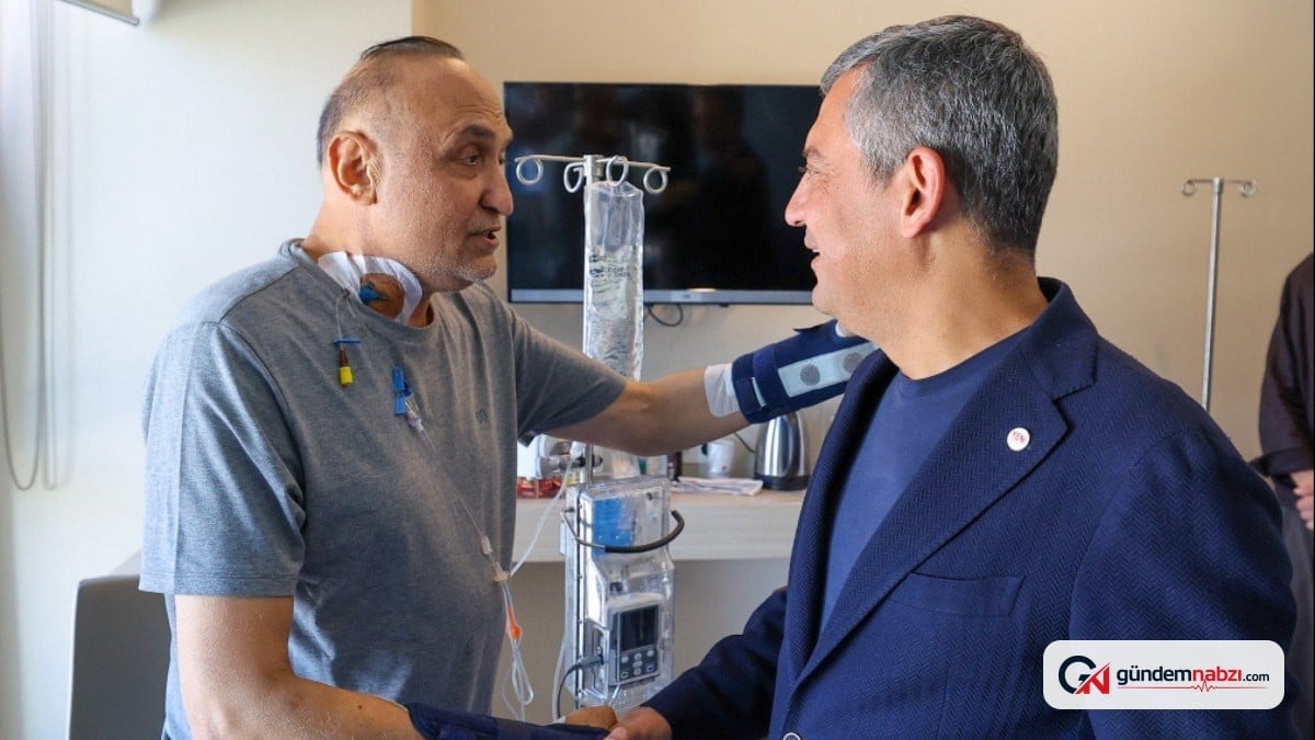 Özgür Özel Melih Meriç'i hastanede ziyaret etti