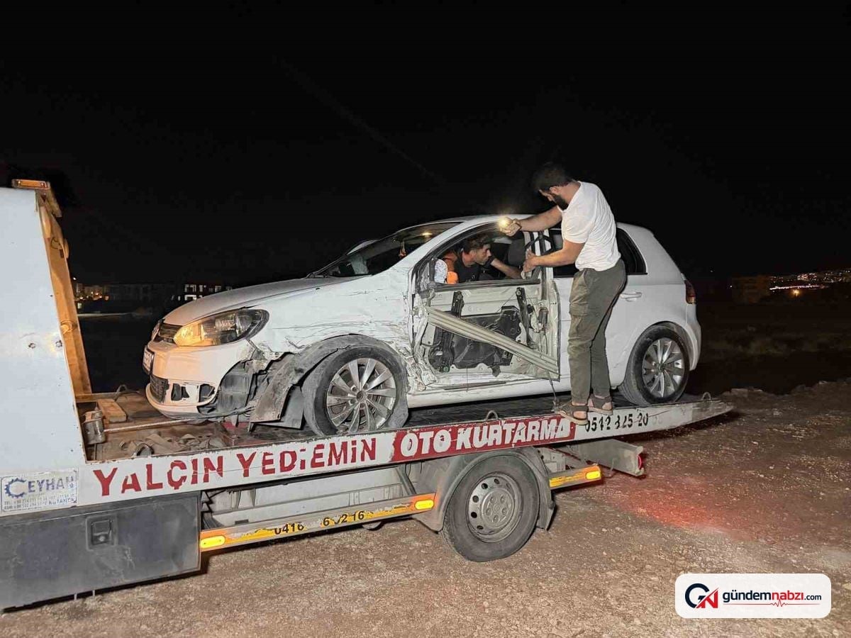 Adıyaman'da Kaza sonrası sürücü ve arkadaşı araçlarını bırakıp kaçtı