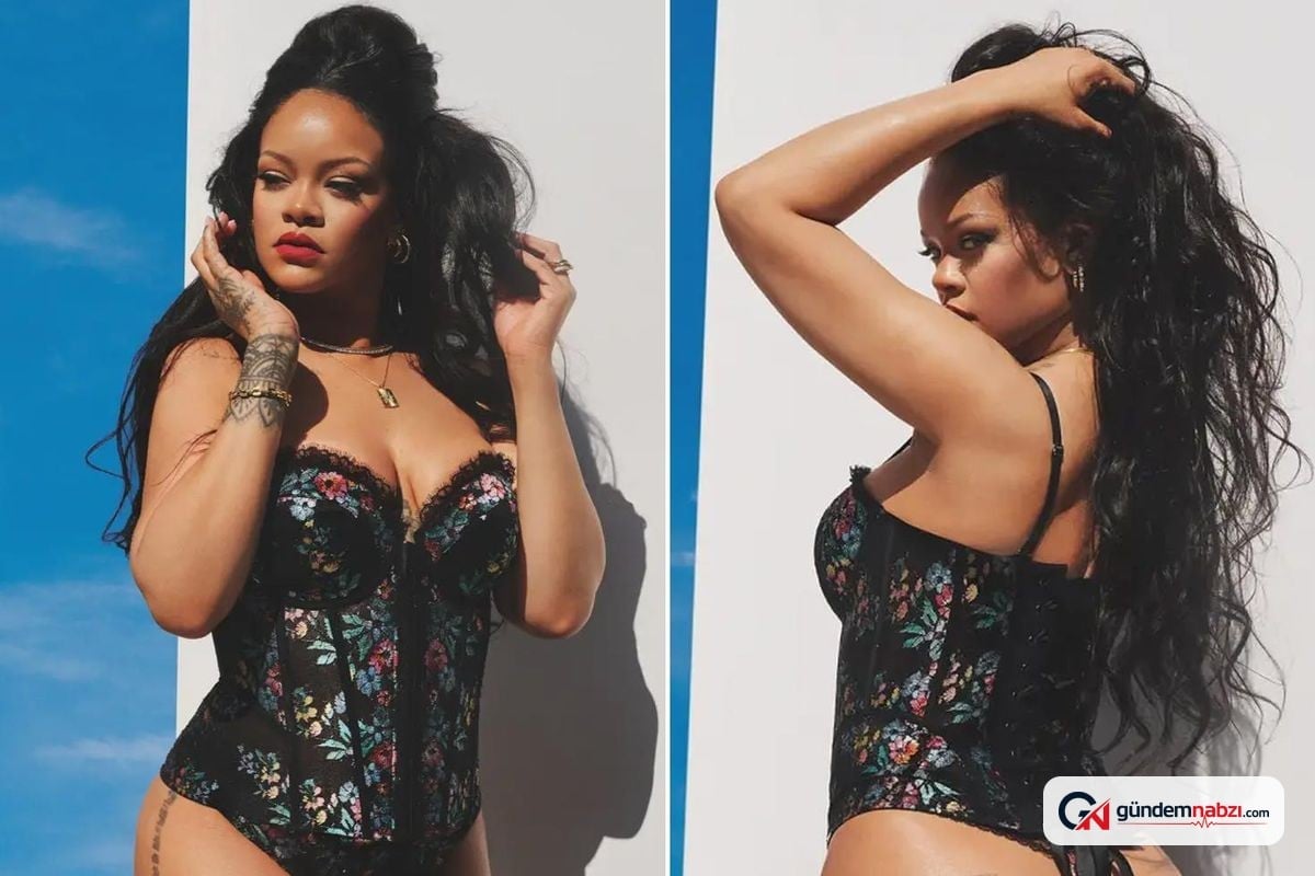 Rihanna iç giyim koleksiyonu için yeni pozlar verdi