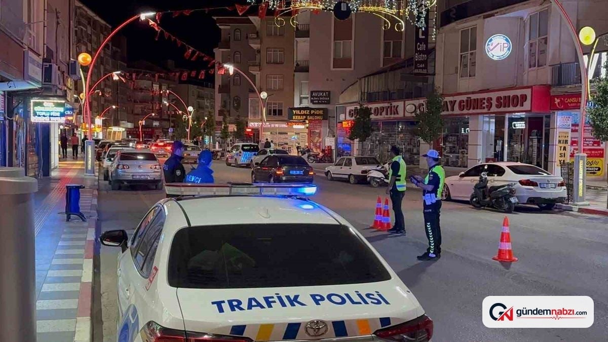 Çorum'da trafik denetiminde 28 sürücüye ceza kesildi