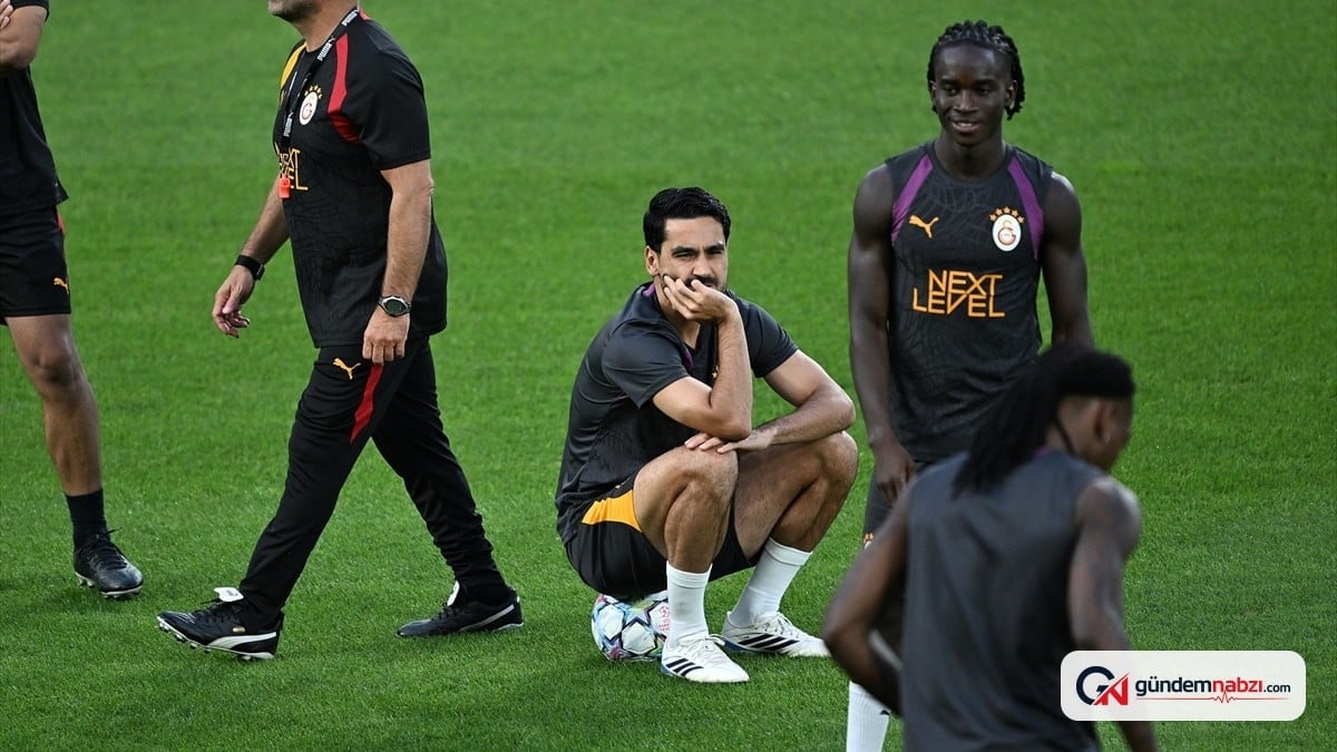 Galatasaray'ın antrenmanında Gündoğan'ın görüntüsü dikkat çekti