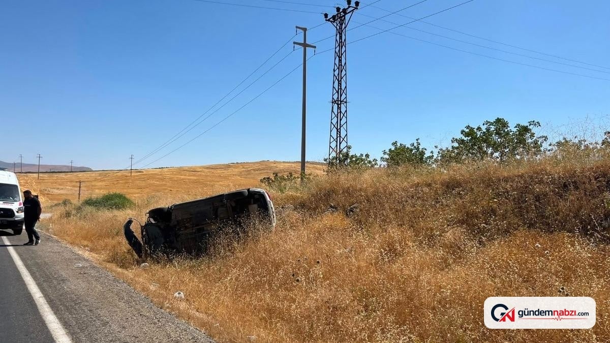 Kurtalan’da otomobil takla attı, sürücü yaralandı