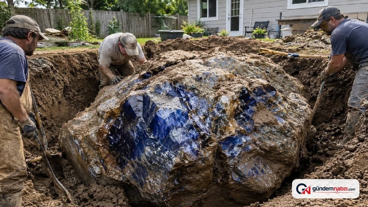 Sri Lanka'da kuyu kazarken 503,2 kilogramlık safir bulundu