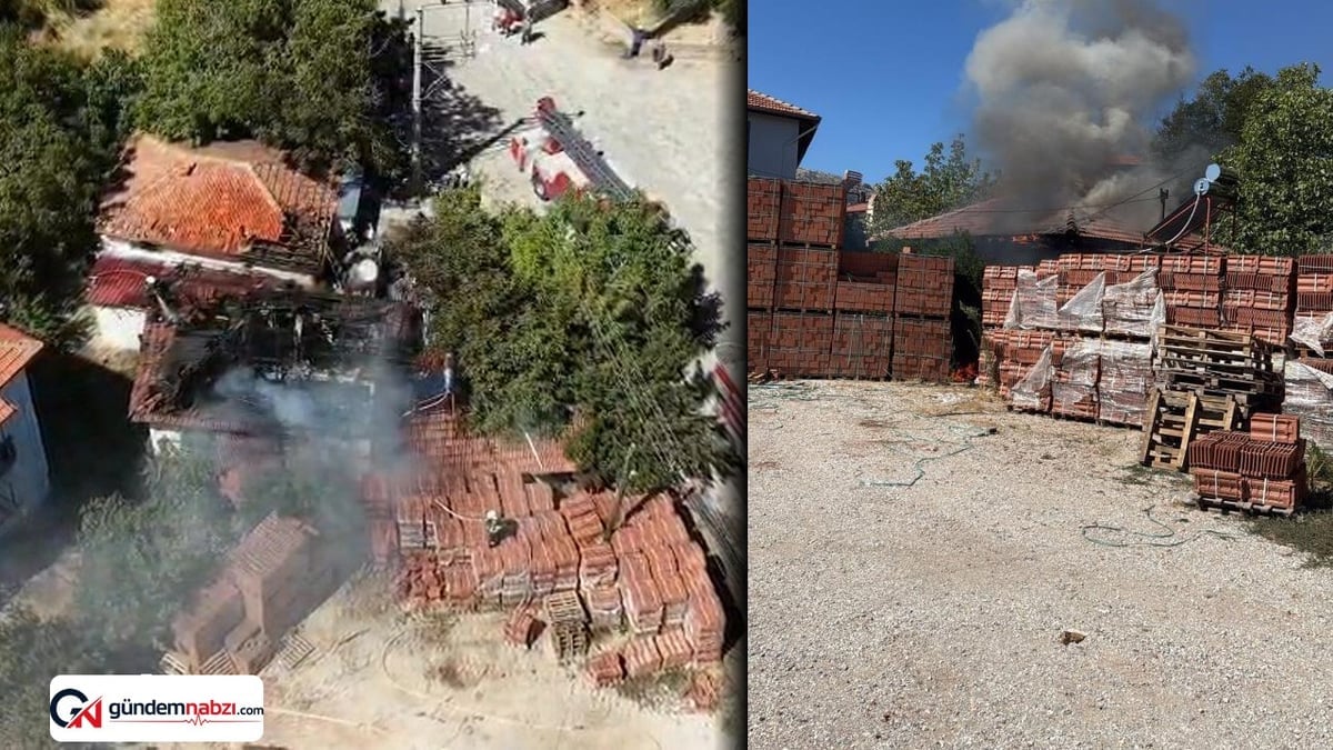 Denizli'de bahçedeki ateş yangına neden oldu