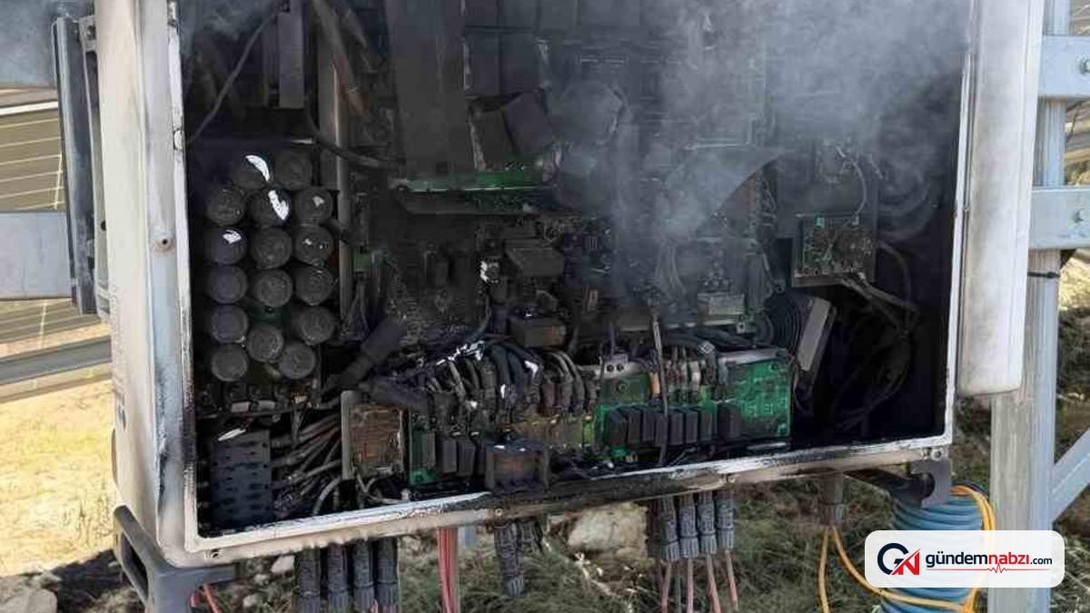 Burdur'da güneş enerji santralinde trafo yangını