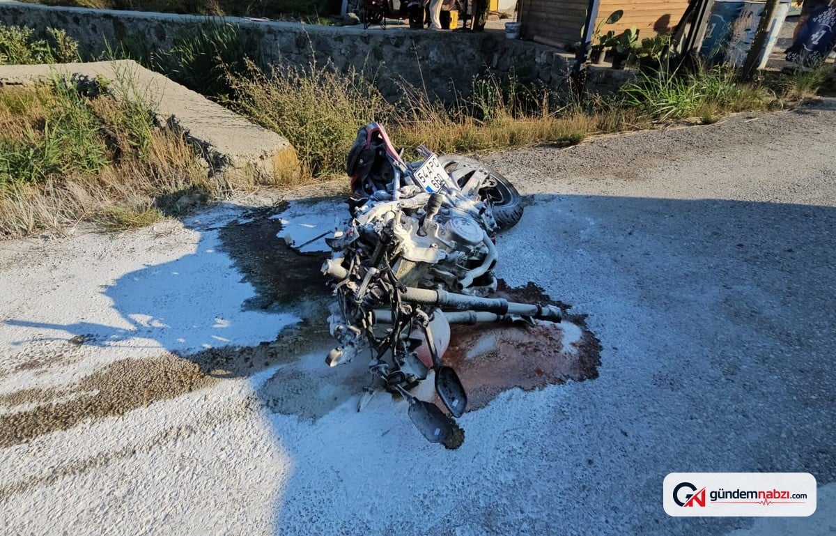 Motosiklet sürücüsü otomobille çarpıştı, hayatını kaybetti