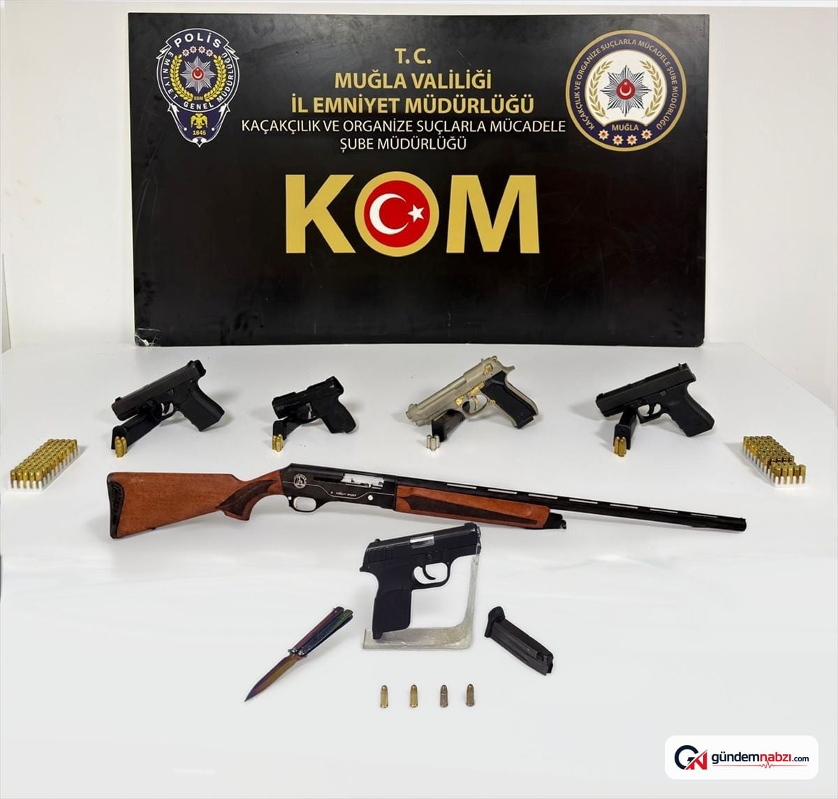 Muğla merkezli üç ilçede ruhsatsız silah Operasyonu