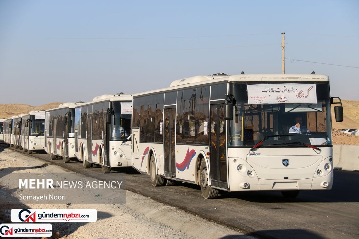Kirmanşah'tan Sumar sınırına ikinci otobüs filosu gönderildi