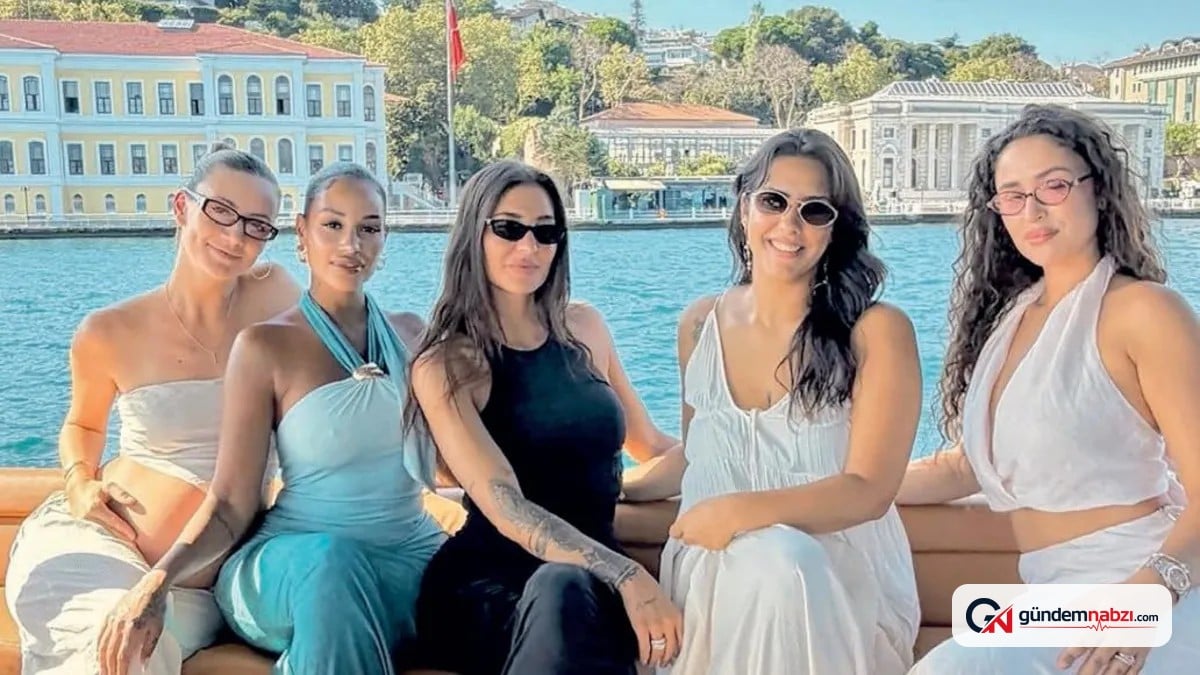 Süper Lig futbolcularının eşlerinden Boğaz'da tekne turu
