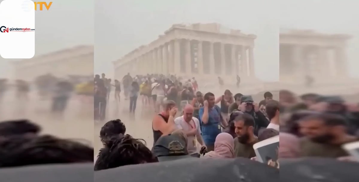 Yunanistan'da temmuz sonunda kar yağdı