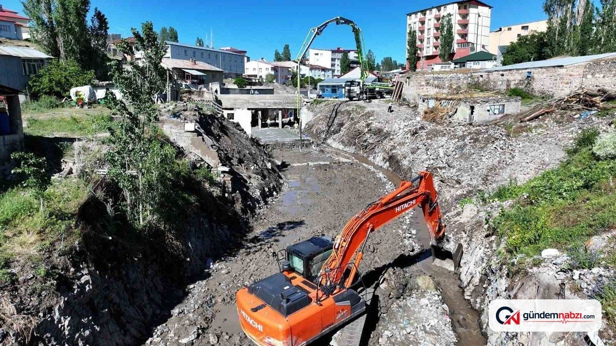 DSİ, Ağrı'da taşkınlara karşı altyapı projelerini sürdürüyor