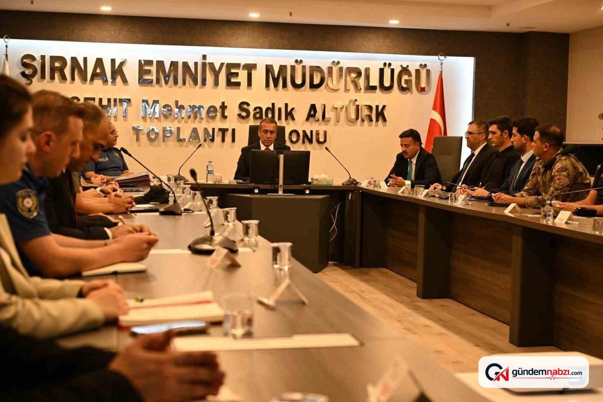Şırnak'ta güvenlik toplantısı düzenlendi