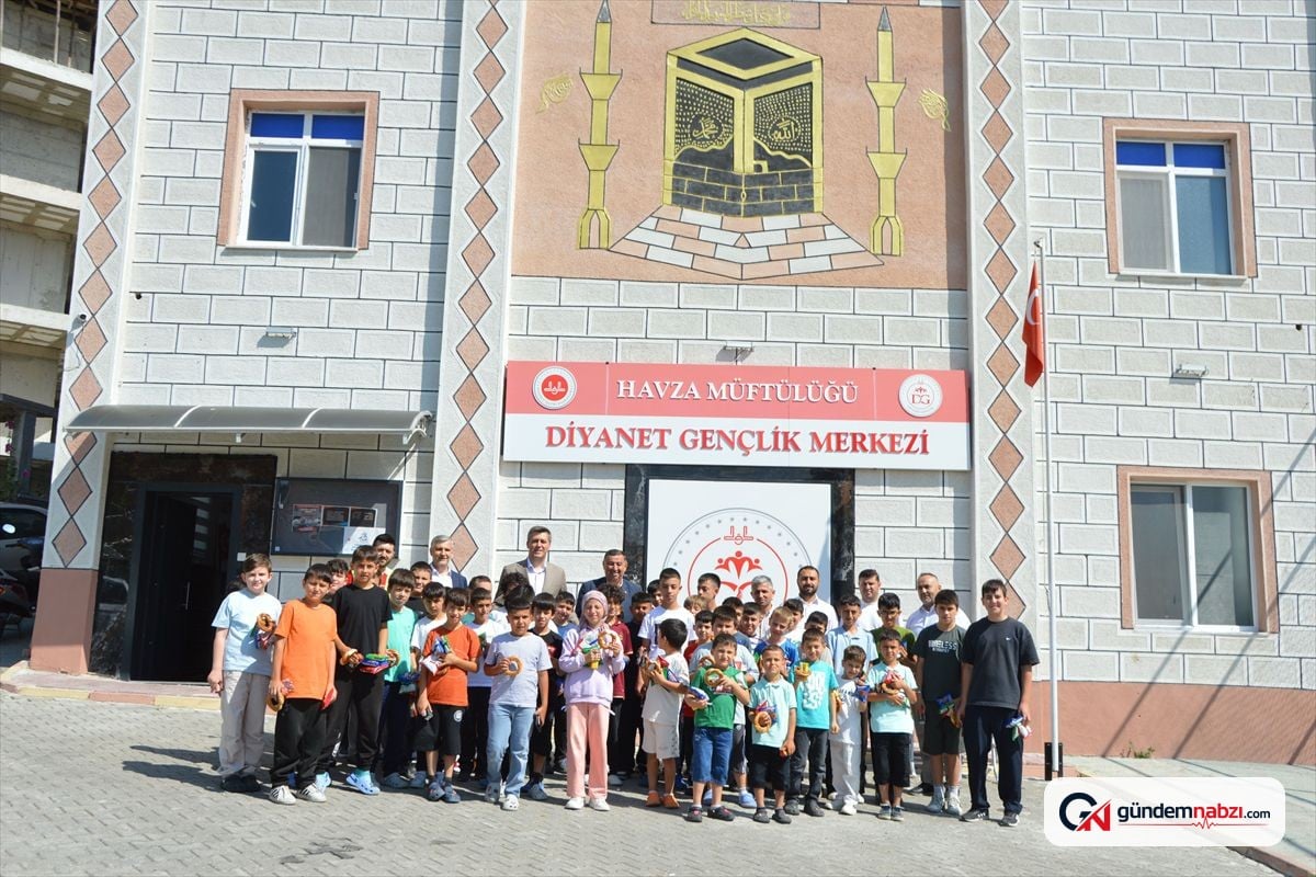 Havza Kaymakamı Serin ve Başkan İkiz, Diyanet Gençlik merkezi'ni ziyaret etti