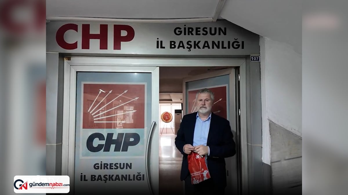 Giresun'da CHP binasının anahtarı genel merkeze kargoyla gönderildi