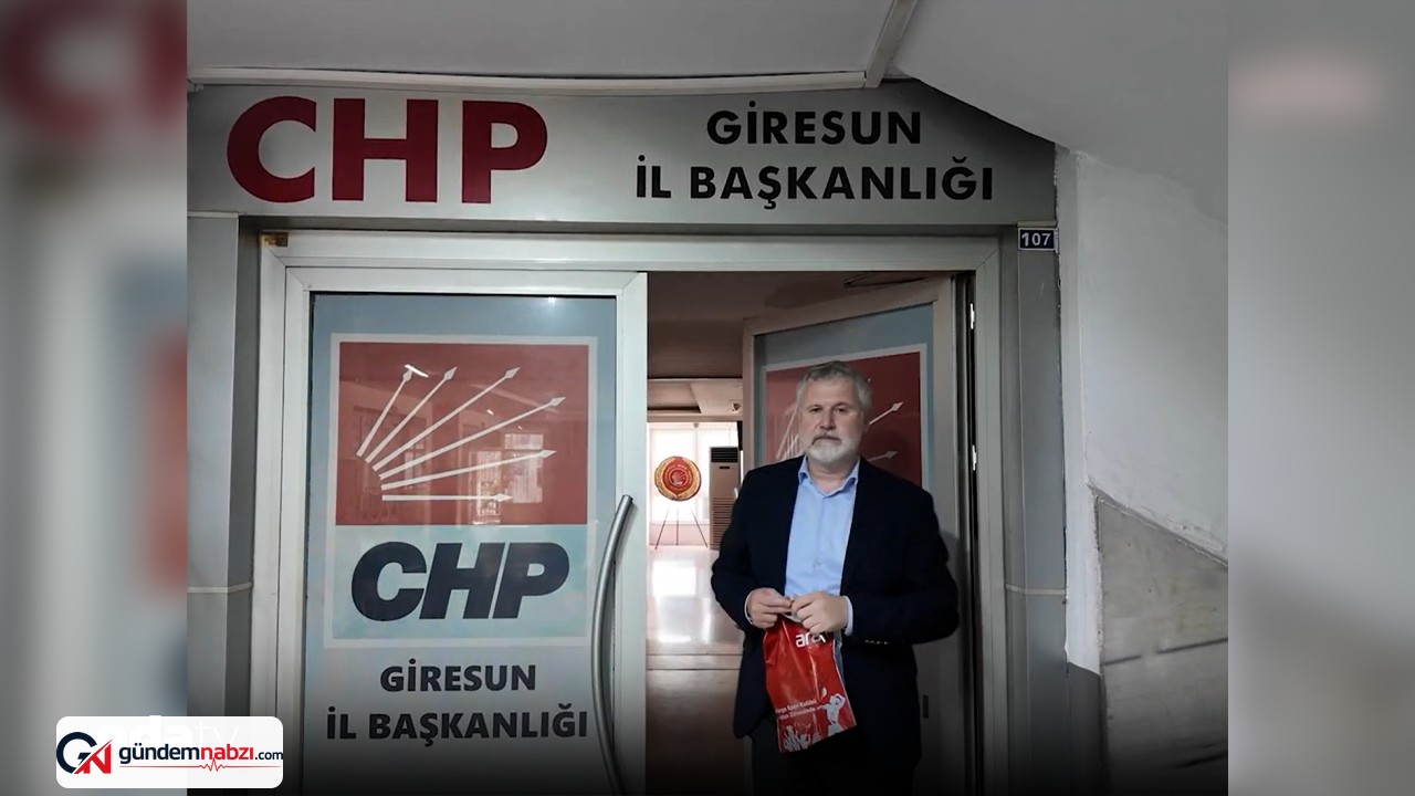 Giresun'da CHP binasının anahtarı genel merkeze kargoyla gönderildi