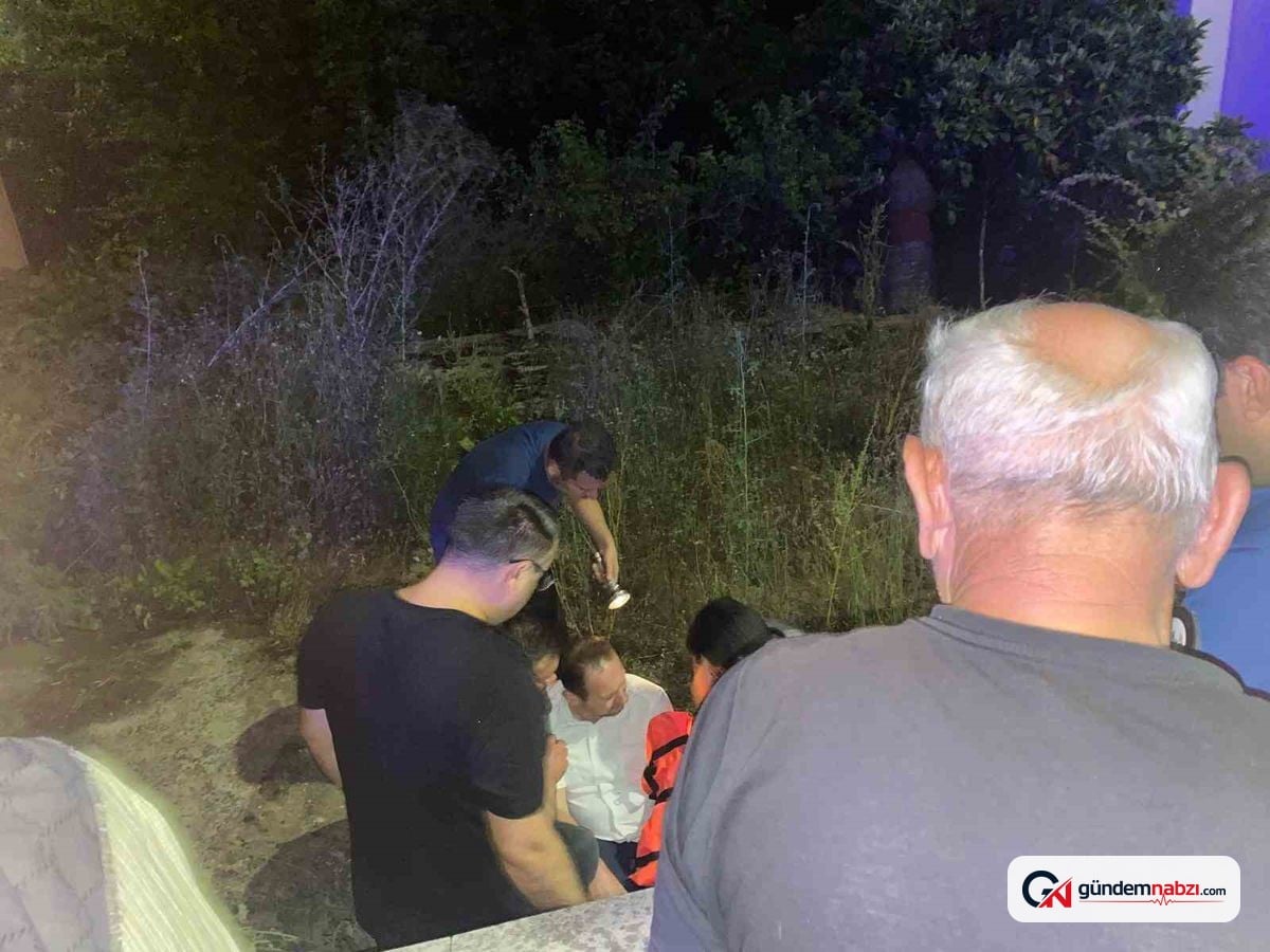 Bartın'da kedilere süt verirken bahçeye düştü