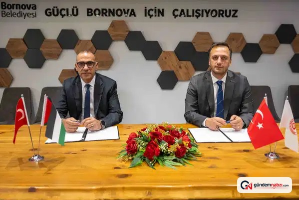 İzmir'de Bornova belediyesi ile Filistin'in Dura kenti kardeş şehir oldu