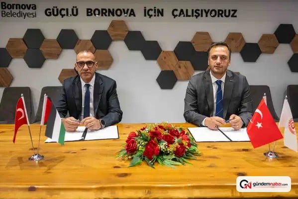 İzmir'de Bornova belediyesi ile Filistin'in Dura kenti kardeş şehir oldu