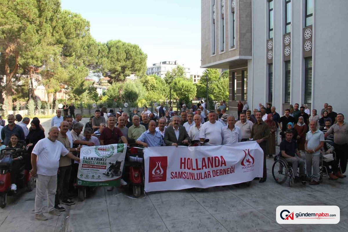 Samsun'da 113 engelliye Avrupa'dan gelen araçlar teslim edildi