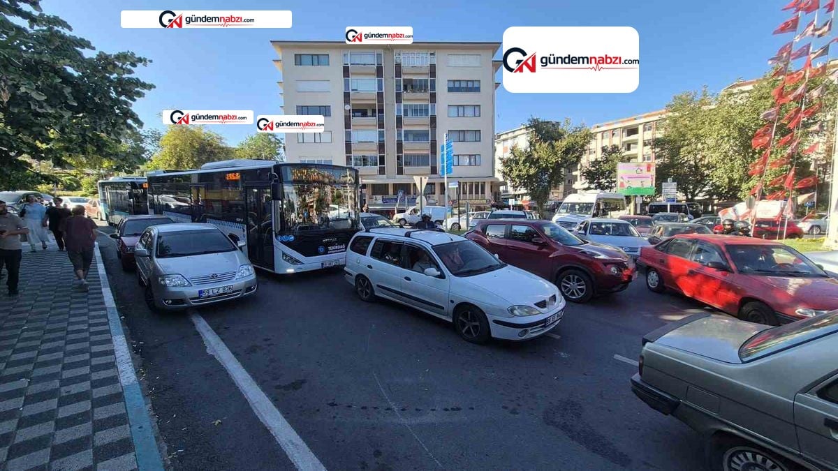 Tekirdağ'da mesai bitiminde Hükümet Caddesi kilitlendi