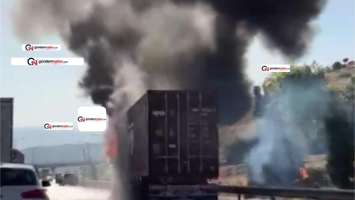 Mersin'de 24 ton çikolata taşıyan tır yandı