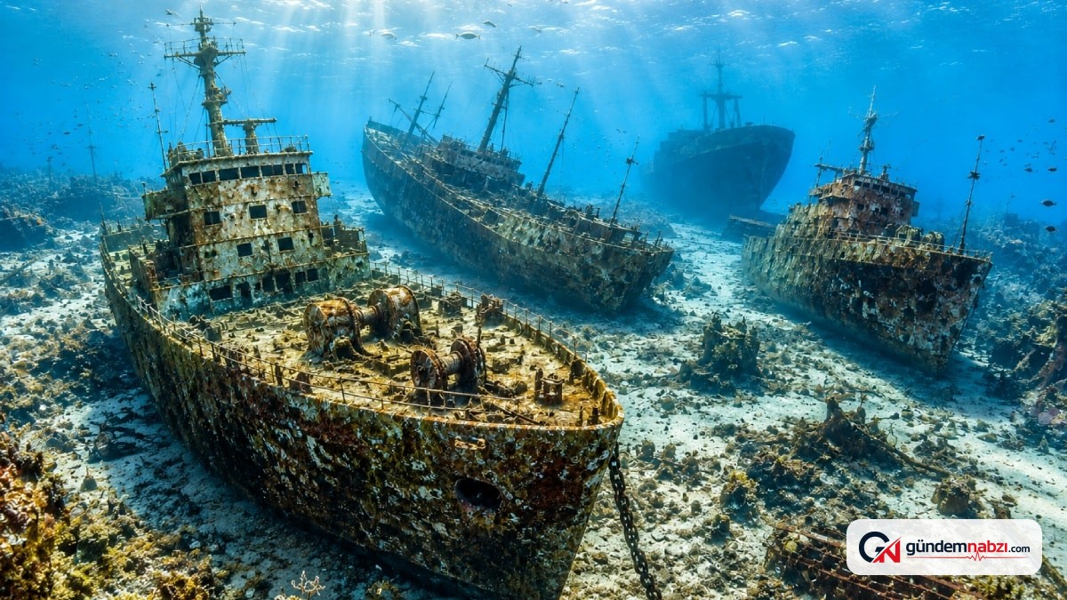 Deniz dibindeki binlerce batık gemi çevre için büyük risk oluşturuyor