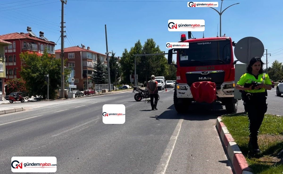 Kütahya'da yangına giden arazöz motosikletle çarpıştı: 1 yaralı