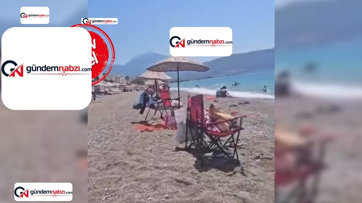 Muğla Fethiye'de plaj görevlisi ile vatandaş tartıştı