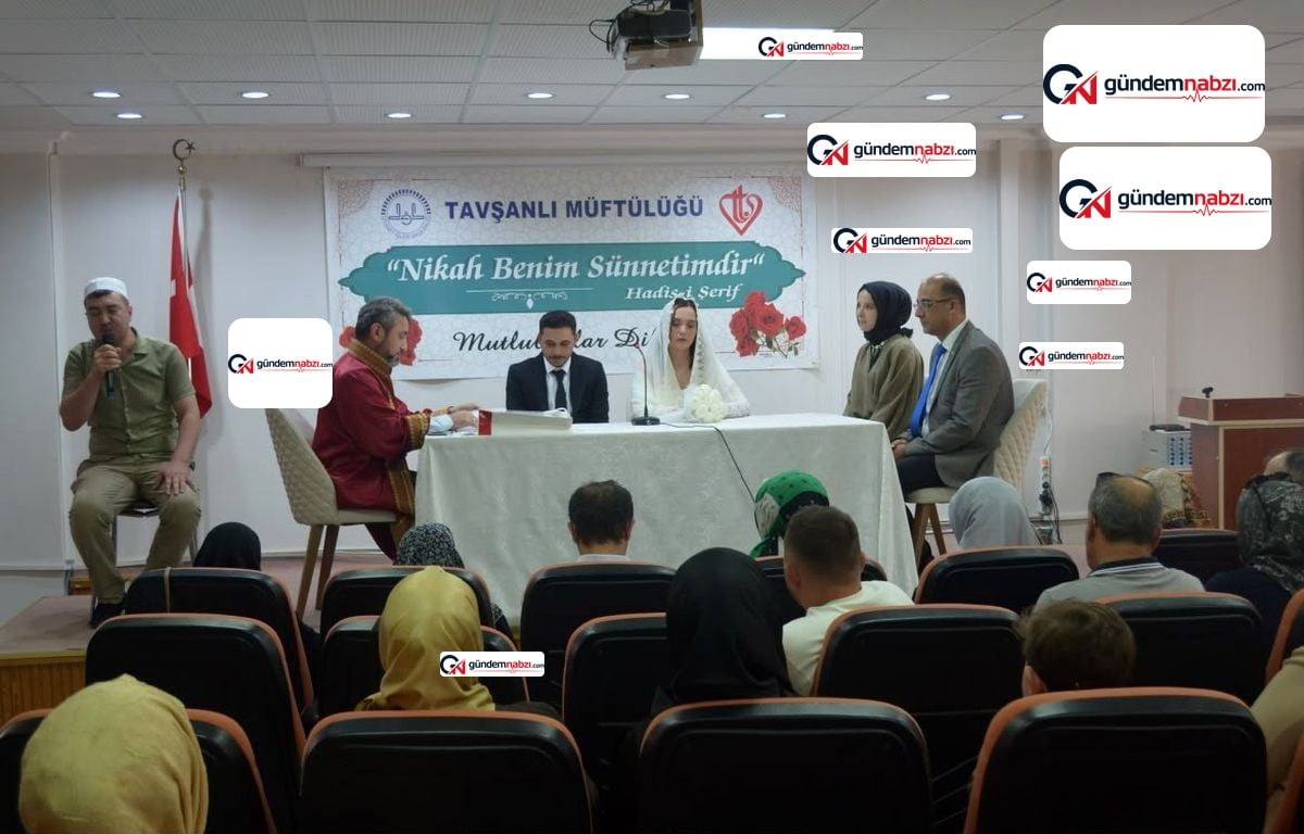 Kütahya Tavşanlı'da TDV projesiyle evlenen çifte 500 bin lira çeyiz desteği