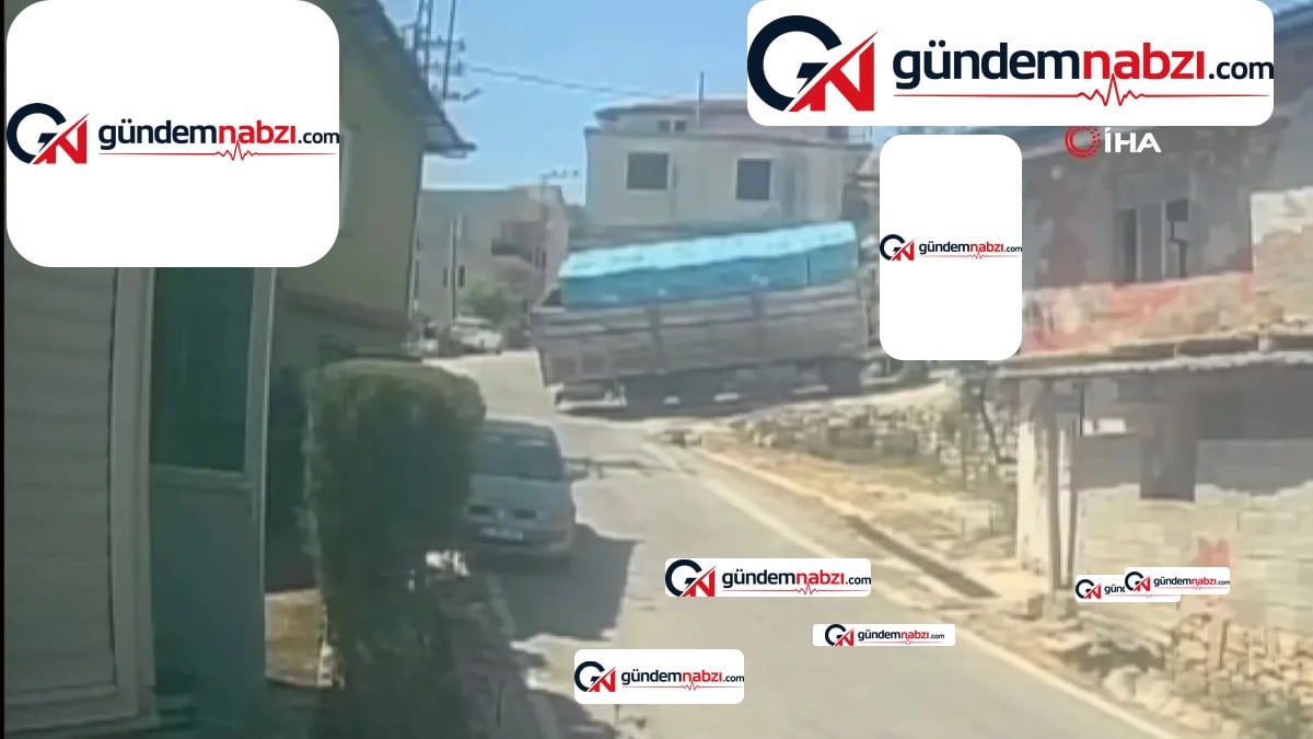 Hatay'da briket yüklü tır devrildi: 1 yaralı