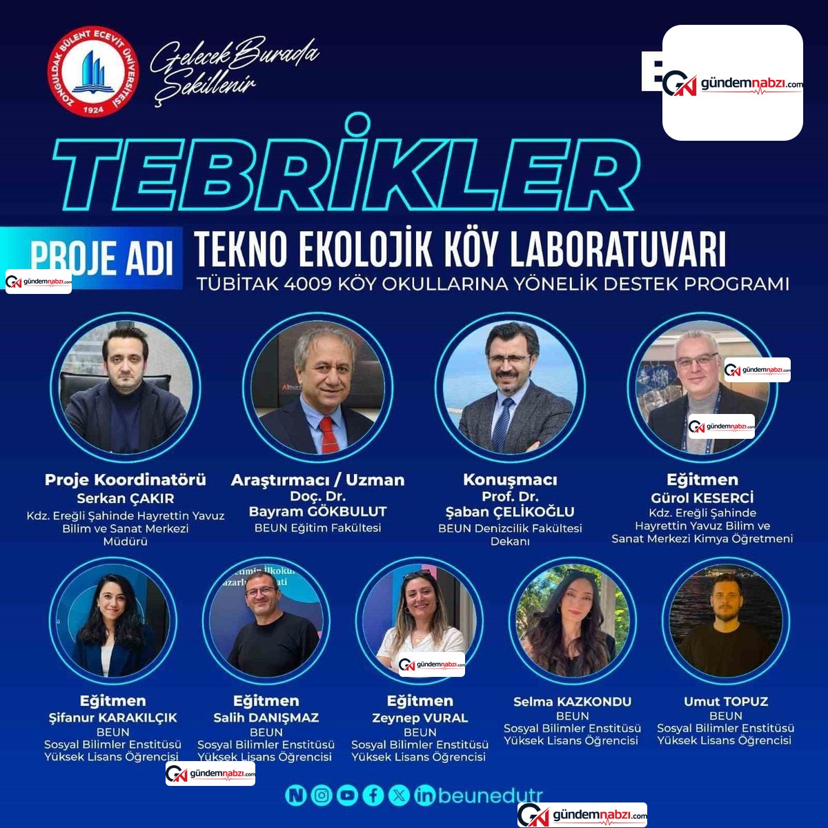 Zonguldak Bülent Ecevit üniversitesi projesine TÜBİTAK desteği