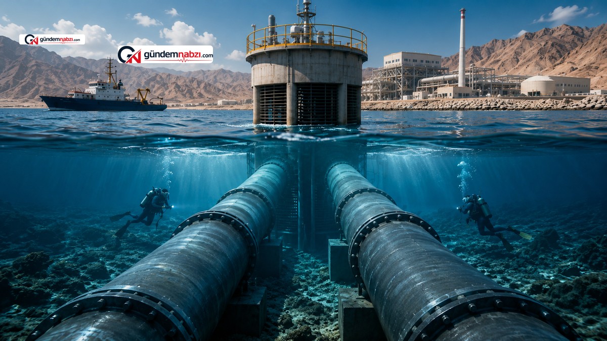 Umman'da dev tuzdan arındırma tesisi için deniz altına boru döşeniyor