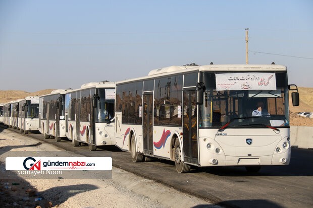 Zanjan'da Arbaeen yolcuları için 120 otobüs tahsis edildi