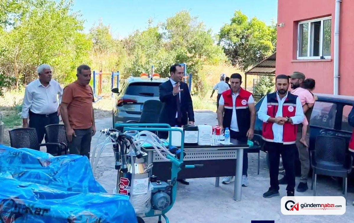 Adıyaman'da 14 üreticiye süt sağım makinesi desteği verildi