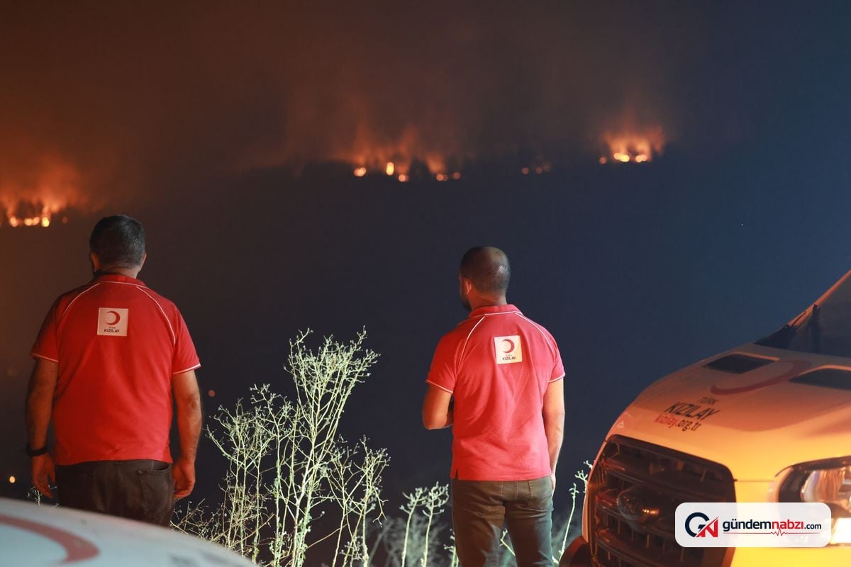 Türk Kızılay orman yangınlarında 26 noktada sahada