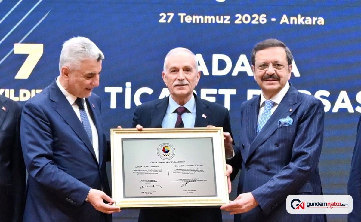 Adana Ticaret borsası Türkiye'nin ilk 7 yıldızlı borsası oldu